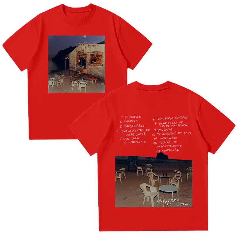 Saiko Natsukashii Yoru T Shirt Rapper SAIKO Album Merch Tee Fashion Hip Hop Oversized Short Sleeve T-shirt Unisex Cotton Y2K Top