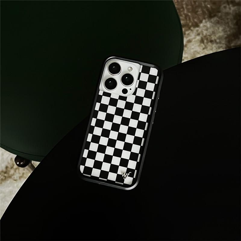 Wildblume Glückliches Mädchen Miau Handyhülle für iPhone 12 13 14 15 16 Pro Max Plus 17Pro Max 3D Welpe Leopard Wellengitterstoff wf Hülle