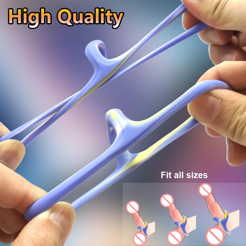 Cock Ring for Men Ejaculation Delay Penis Ring Sex Toys for Couples Chastity Cage Adult Supplies Male Masturbation