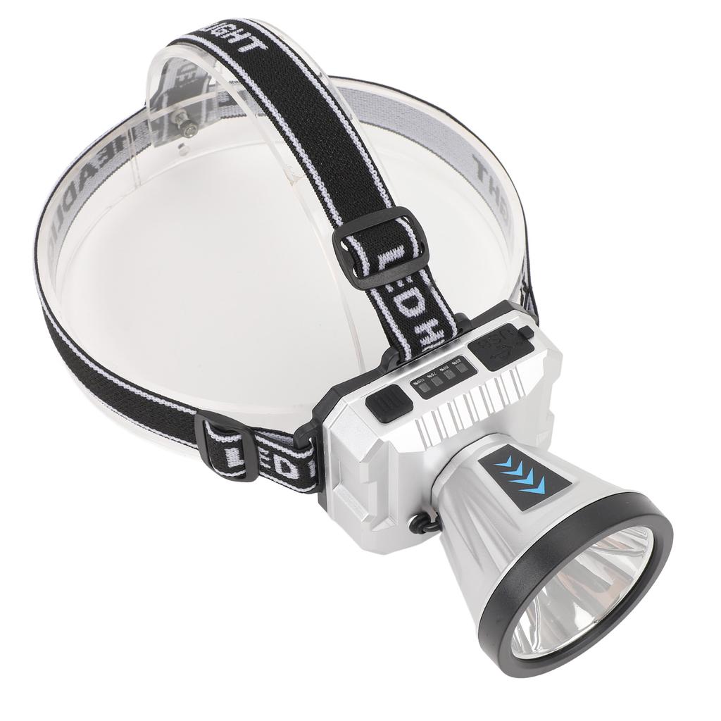 High Power Headlamp Rechargeable Super Bright LED Adjustable Angle Portable Outdoor Waterproof for C