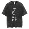 Men Streetwear Tshirt Japanese Anime Naruto Graphic TShirt Cotton  Harajuku Washed T Shirt Summer Hip Hop Tops Tees Black