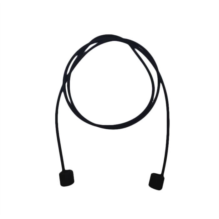 Earphone - Apple - Airpods - Anti-loss Cable - Silicone Bracelet - Black
