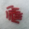 14-Color Faux Jade Bent Tube Acrylic Beads - Marbled Flower C-Shaped for DIY Jewelry & Accessories