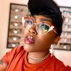 Sexy Ladies Cat Eye Myopia Glasses Clear Lens Anti Blue Light Red Frame Glasses Retro Diamond Rhinestone Eyeglasses Minus -1.75