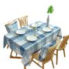 Ins Lattice Windproof Tablecloth For Table Wedding Decoration Waterproof Oil Proof Dressing Table Cover Rectangular Mantel Mesa