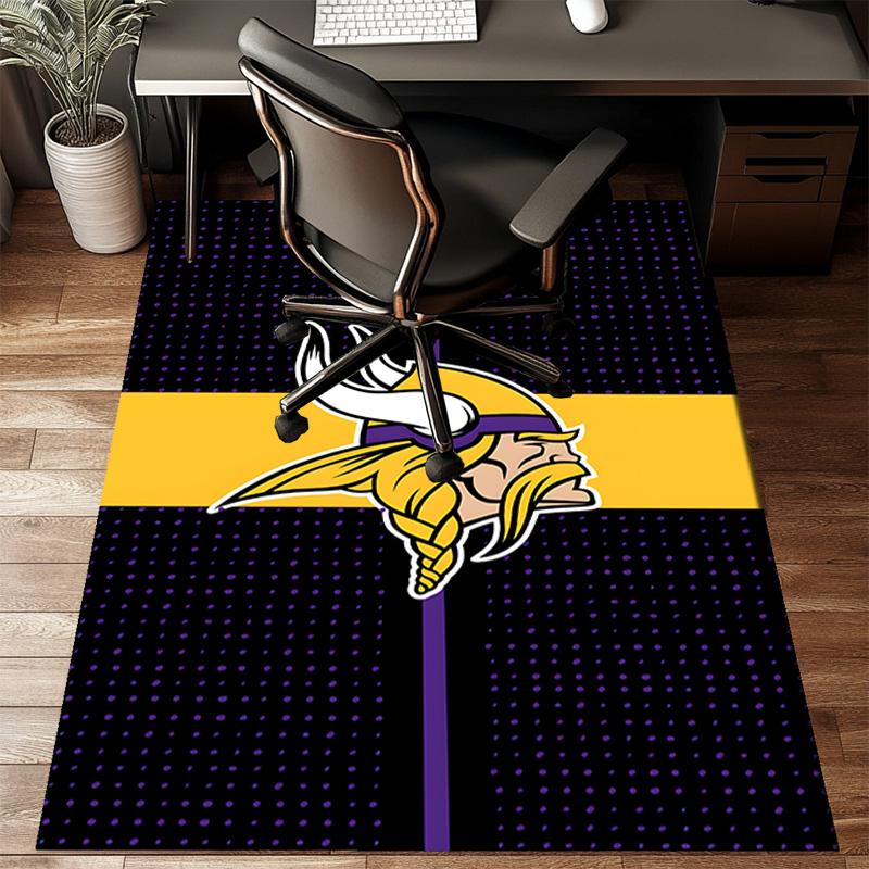 Minnesota Vikings Artwork Rug Game Carpet, Floor Mat for Bedroom Living Room Entryway Rug, Home Decor Idea Gift for Christmas Birthday