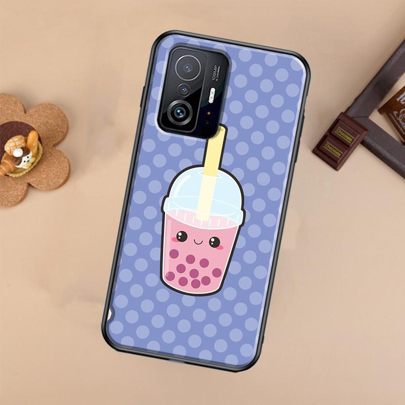 Boba Milk Tea Case For Xiaomi POCO X7 Pro X3 X5 X6 F3 F5 F6 M6 Pro 11T 12T 13T 14T Pro 13 14 Ultra Cover
