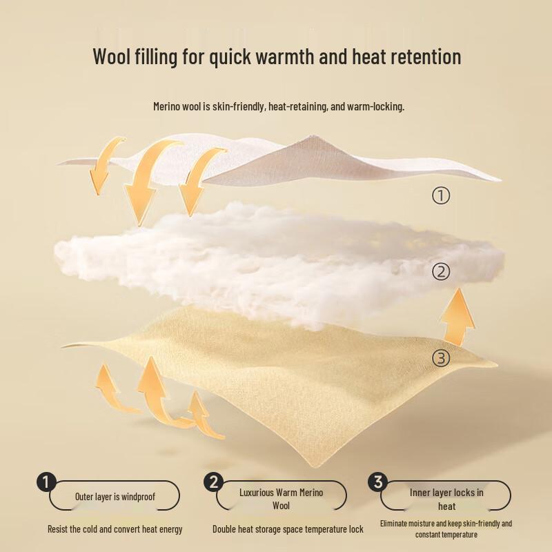 Women's Graphene Heated Wool-Padded Thermal Vest