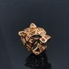 Kajia V Gold Green-Eyed Leopard Ring - Exaggerated 3D Unisex Index Finger Statement Piece