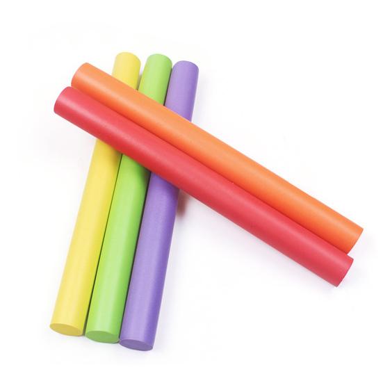 Relay Batons Professional Soft High Flexibility Wear-resistant Comfortable Grip Athletics Training Bright Color Track Field Children Racing Relay