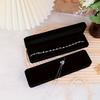 1pc Velvet Jewelry Box For Necklaces Bracelets Watch Storage And Display, Engagement, Wedding, Proposal, Gift Package Case
