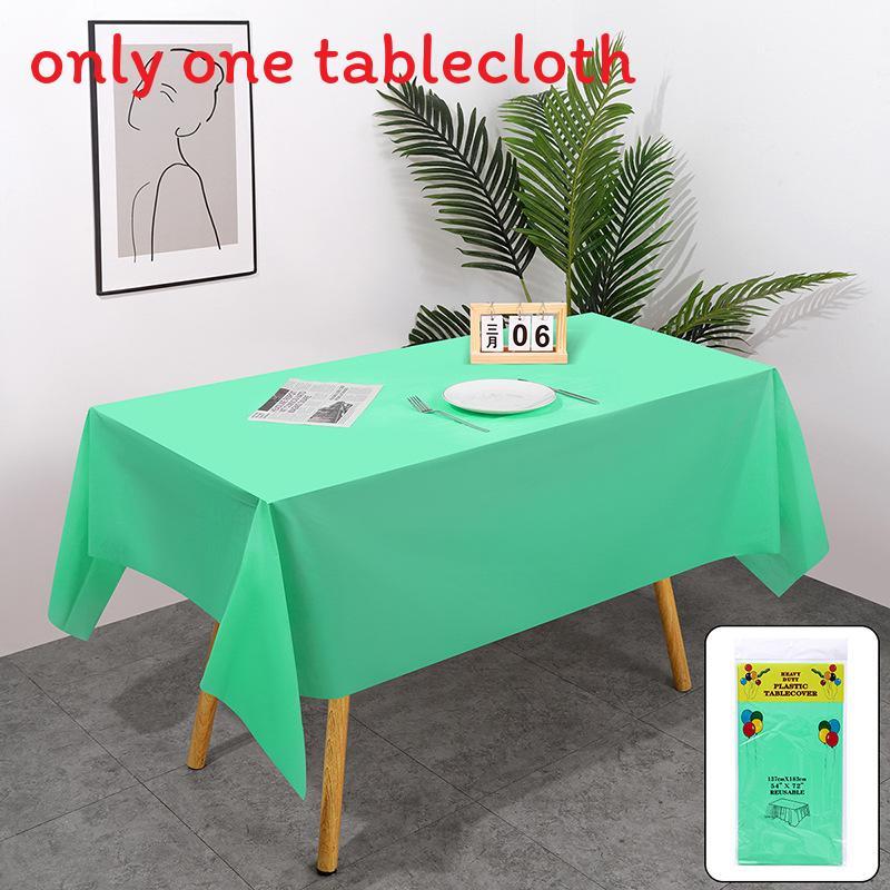 Peva Thickened Disposable Tablecloth With Dustproof And Oilproof Surface For Events And Decor