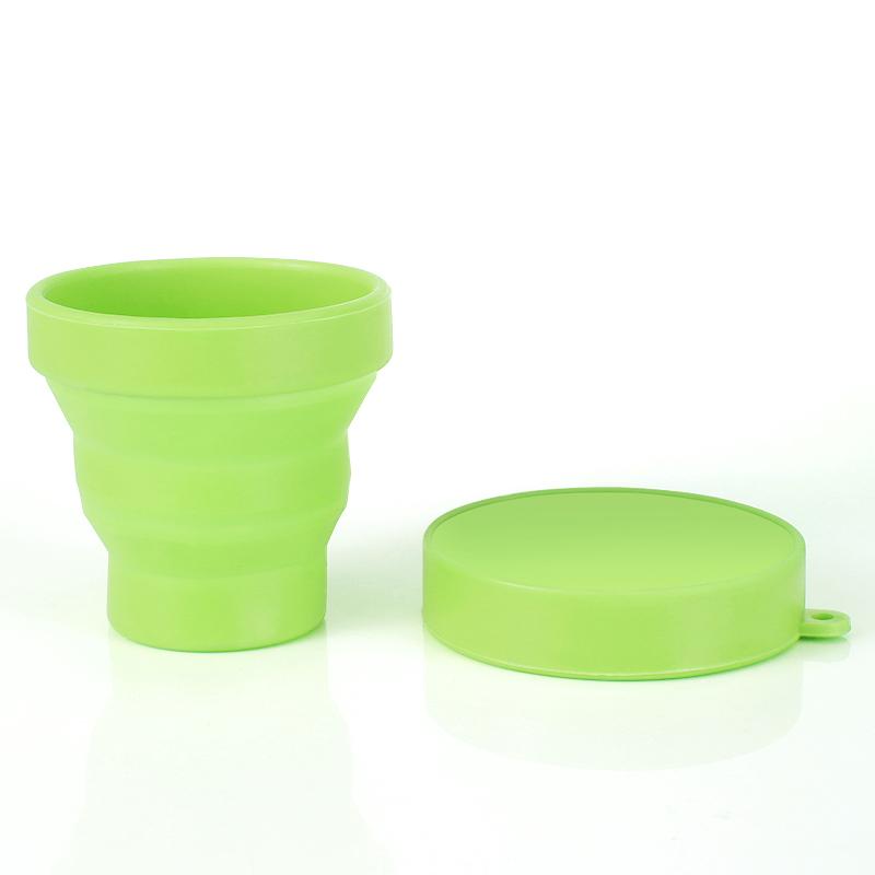 

Складная кружка FAIS DU 200 мл, пищевая силиконовая кружка для воды без BPA, портативная, выдвижная, экологически чистая посуда для питья