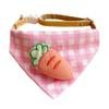 Cute Pet Triangle Bib Adjustable Cat Cartoon Bib Fashion Pet Water Scarf  Cat