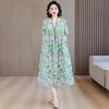 Summer Cotton Silk Loose Nightgown for Plus Size Women - Casual Mom Style Home Dress