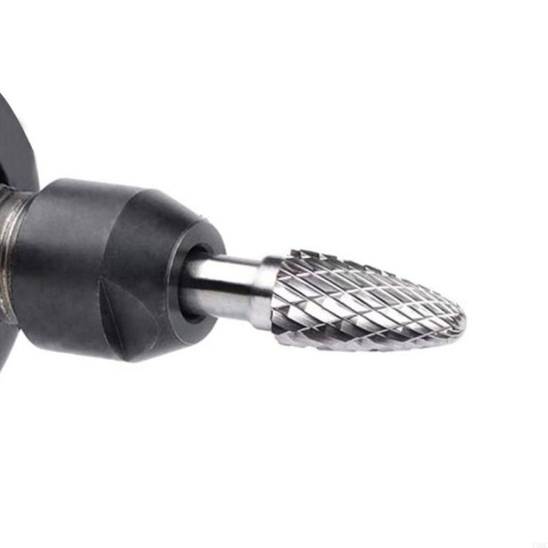 8Pcs High Hardness Carbide Burr Bits Set Rotary File for Metal Wood Plastic Engraving Grinding Deburring and Carving DIY Tools