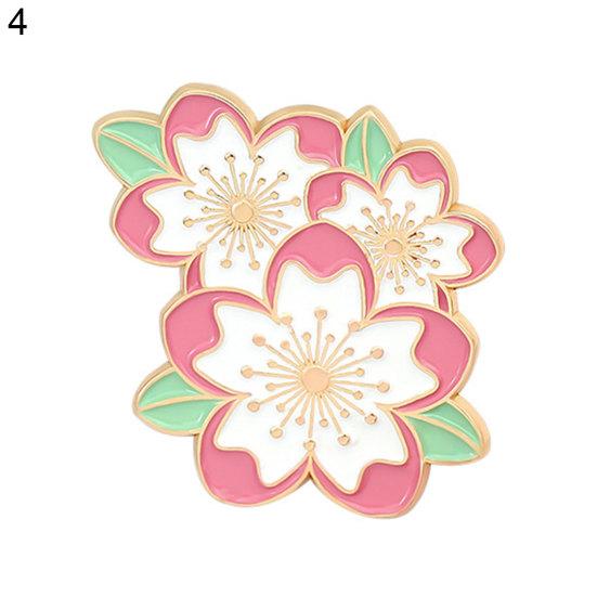 Cartoon-Kirschblüten-Brosche, Rucksack, dekorative Anstecknadel, Kragenabzeichen, Zubehör