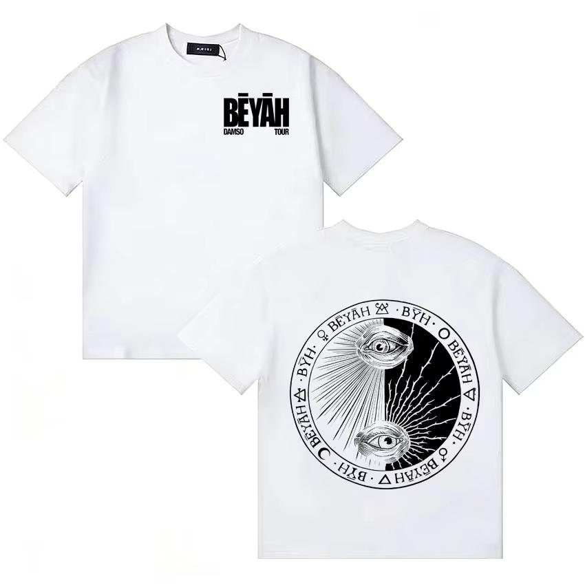 Singer Damso Harajuku Graphics Tshrit Double Sided Print Oversized Cozy Short Sleeve T Shirt Unisex Women Retro Music Fans Clothing