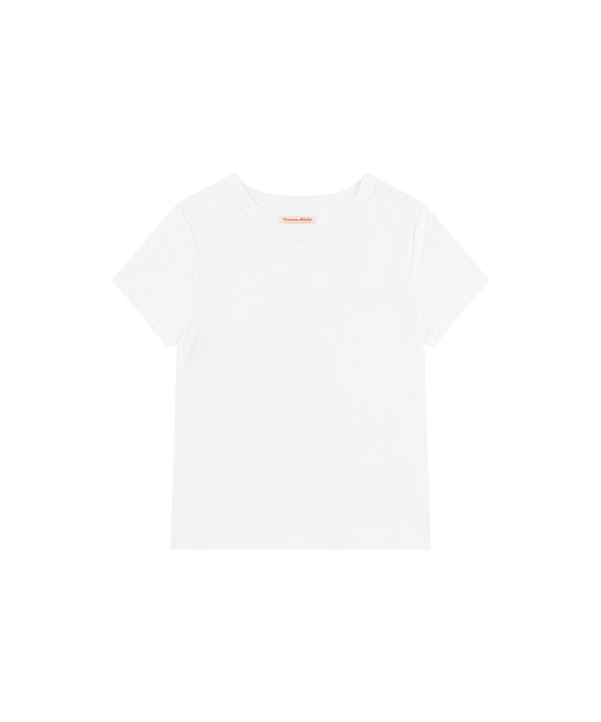Banwonateullie A3595 Essential Slim Fit T-Shirt_White