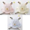 Cute Adjustable Baby Fisherman Hat For Sun Protection In Pink Pineapple Rabbit Drawstring