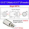 304 Stainless Steel Single Channel Connector 360° Rotating Universal Pneumatic Rotary Joint Male Thread Anti-Winding