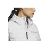 Adidas FW24 Goose Down Woven Baffle Comfortable Hooded Zipper Duck Down Jacket Women Jackets Light-Gray IT8693