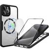 Qicai 360 magnetic suction is suitable for iPhone17Pro case and film integrated mobile phone case Apple 16 all-inclusive anti-drop protective case.