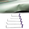 Y4UA 5pc Professional Dent Repair Rod Hook Removal Tool Door Dent Repair Tool Anti Slip Handle Car Dent Repair Hook