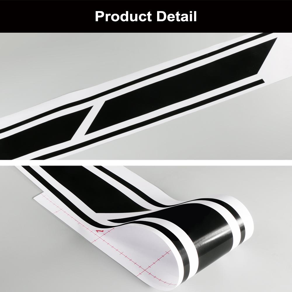 2pcs/lot 300x14cm Both Sides Stickers Tuning Style Side Strip Bumper Car Wrap Vinyl Film Automobiles Products Car Accessories