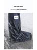 Men's & Women's High-Top Waterproof Non-Slip Rain Shoe Covers, Thickened & Wear-Resistant, Large Size