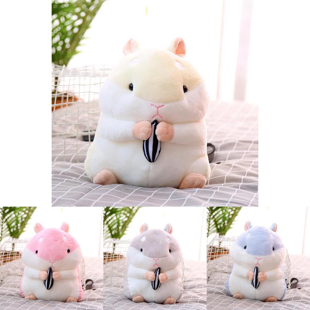 Super Cute Plush Hamster Stuffed Toy Adorable Soft Doll With Pp Cotton Filling Available In Various Colors