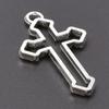 6pcs Religious Metal Retro Silver Color Cross Pendant Charms For Jewelry Making Bulk Christ Jesus Pendants DIY Necklace Earrings