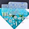 1 Pcs Transparent DIY Crafts Epoxy Necklace Model Pendant Silicone Mold Crystal Earring Resin Mold Jewelry Making Tools