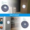 Motion Sensor Light, Cordless Battery Operated LED Night Light (Silver - White Light - 6 Pack)