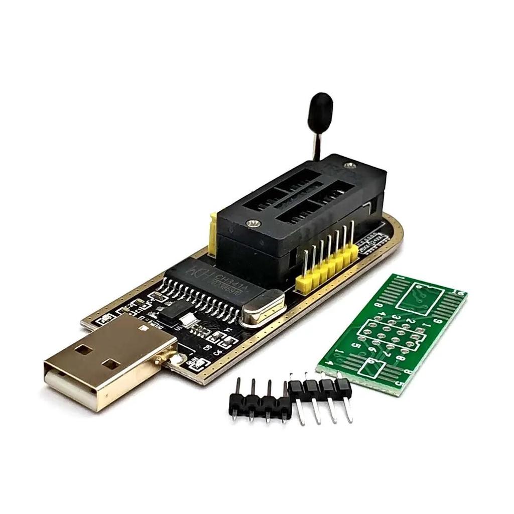 CH341A 24 25 Series EEPROM Flash BIOS USB Programmer Module + SOIC8 SOP8 Test Clip for EEPROM 93CXX / 25CXX / 24CXX DIY KIT