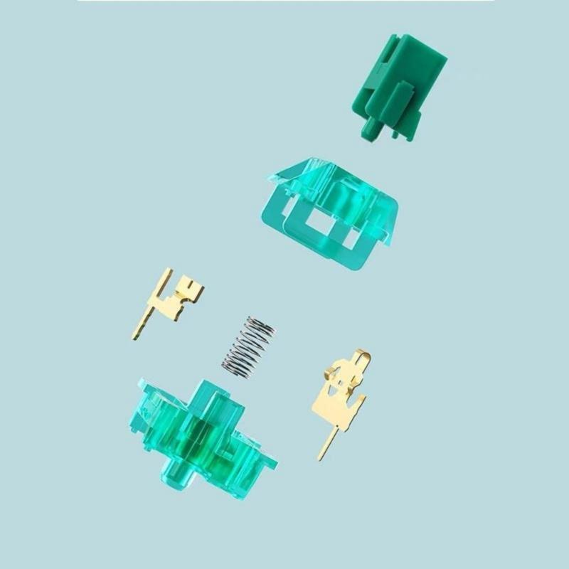 70Pcs Green Switching for Mechanical Keypad Linear Hot Swappable Switching Tactile Response For Gaming Keypad