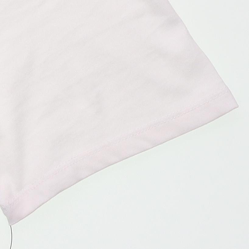 Nike Large Logo Print Crew Neck T-Shirt Men Tops White 707361-100