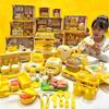 6688-10A Kitchen Role-Play Set: Stovetop, Dishwashing Basin & Tableware for Girls