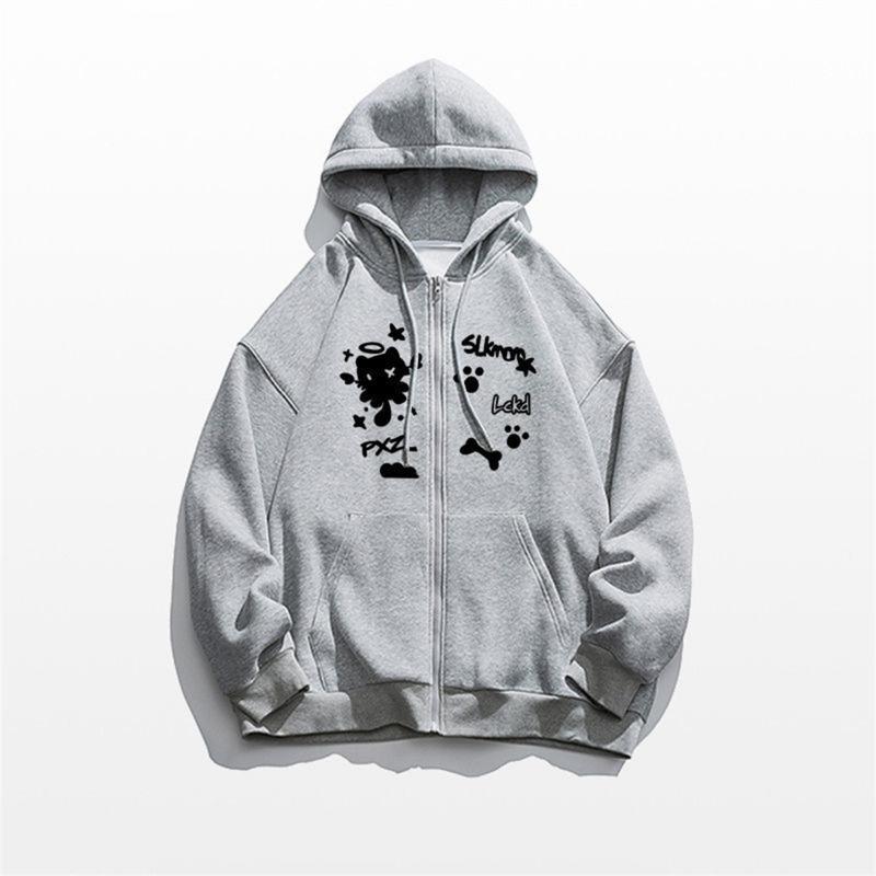 Spring And Autumn Thin 2026 New Cute Girl Zipper Hooded Fun Cat Jacket Collection Fashion Trends Versatile Casual Lazy Wind