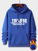 Men's hooded sweatshirt with TOP DAD pattern, printed fleece sweatshirt for autumn and winter.