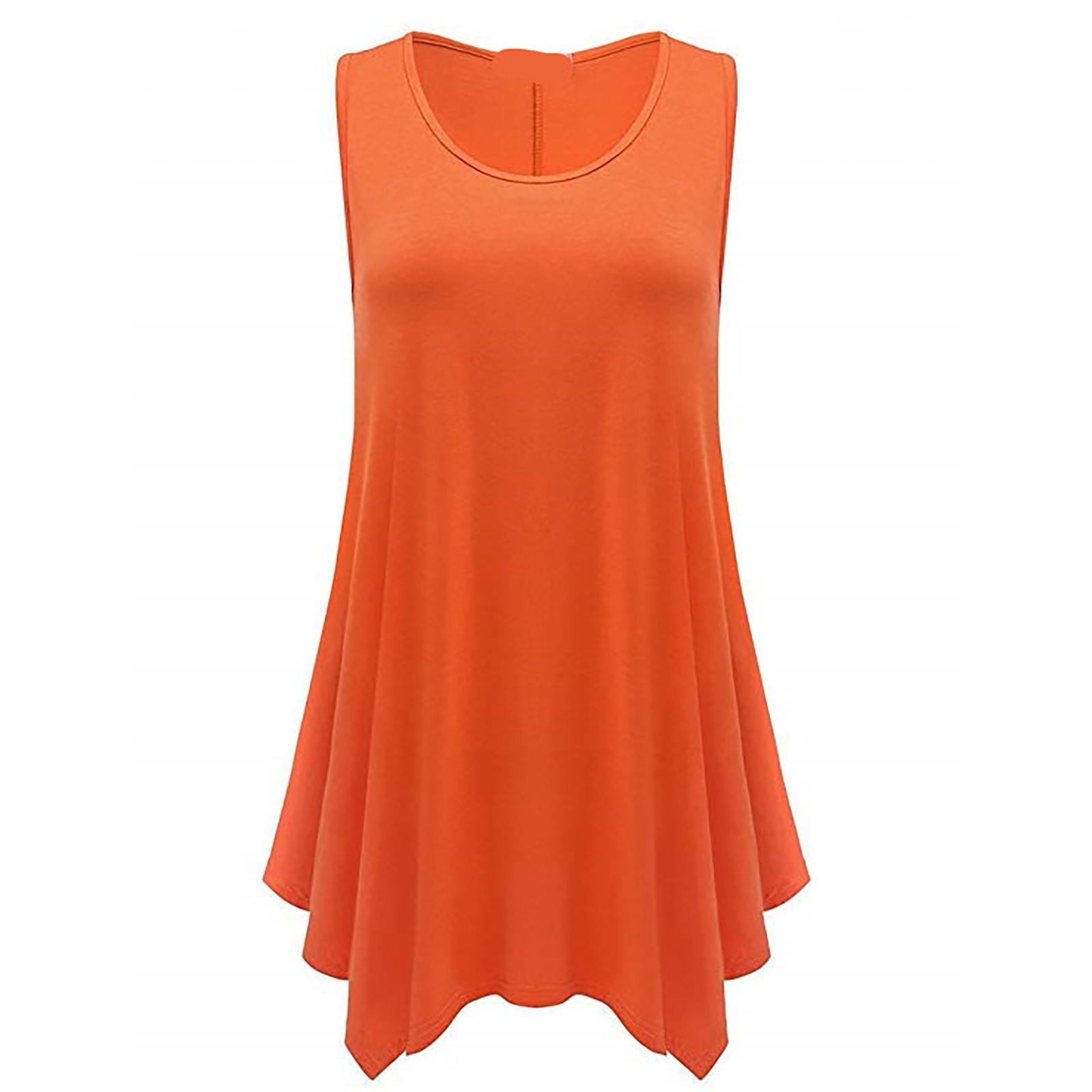 

Женская камзол больших размеров, летняя повседневная футболка, жилет в полоску с принтом XL оранжевый