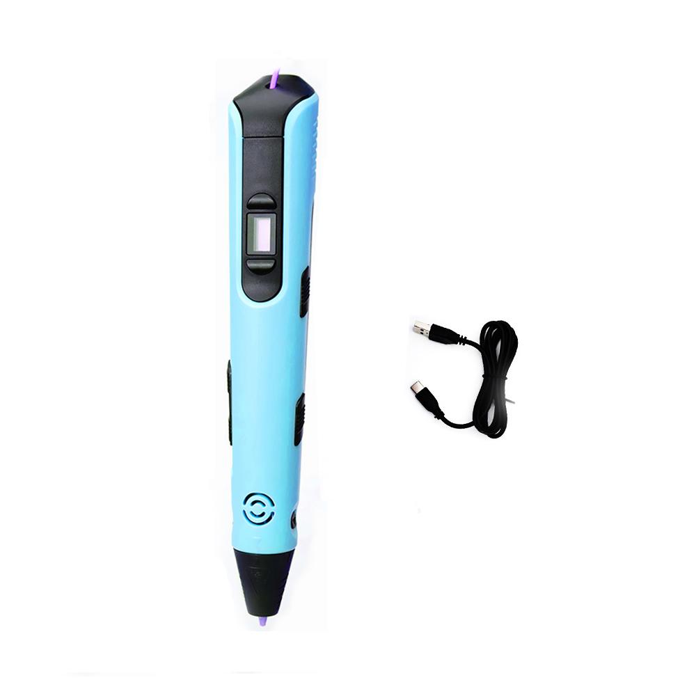 Kids 3D Printing Pen LCD Display Screen 1.75mm PLA Children DIY Drawing Pen Gift