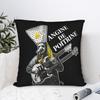 Cuscini Quadrati Angina Pectoris Band Federe per Cuscini Musica Rock Federe Decorative con Zip per Auto 40X40Cm