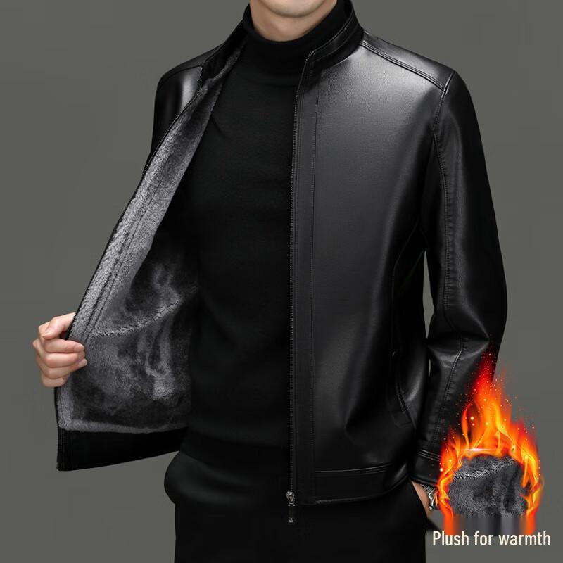 

Fengxun Men s Mid-Aged Warm Plus Velvet Winter Jacket FXDH805 M