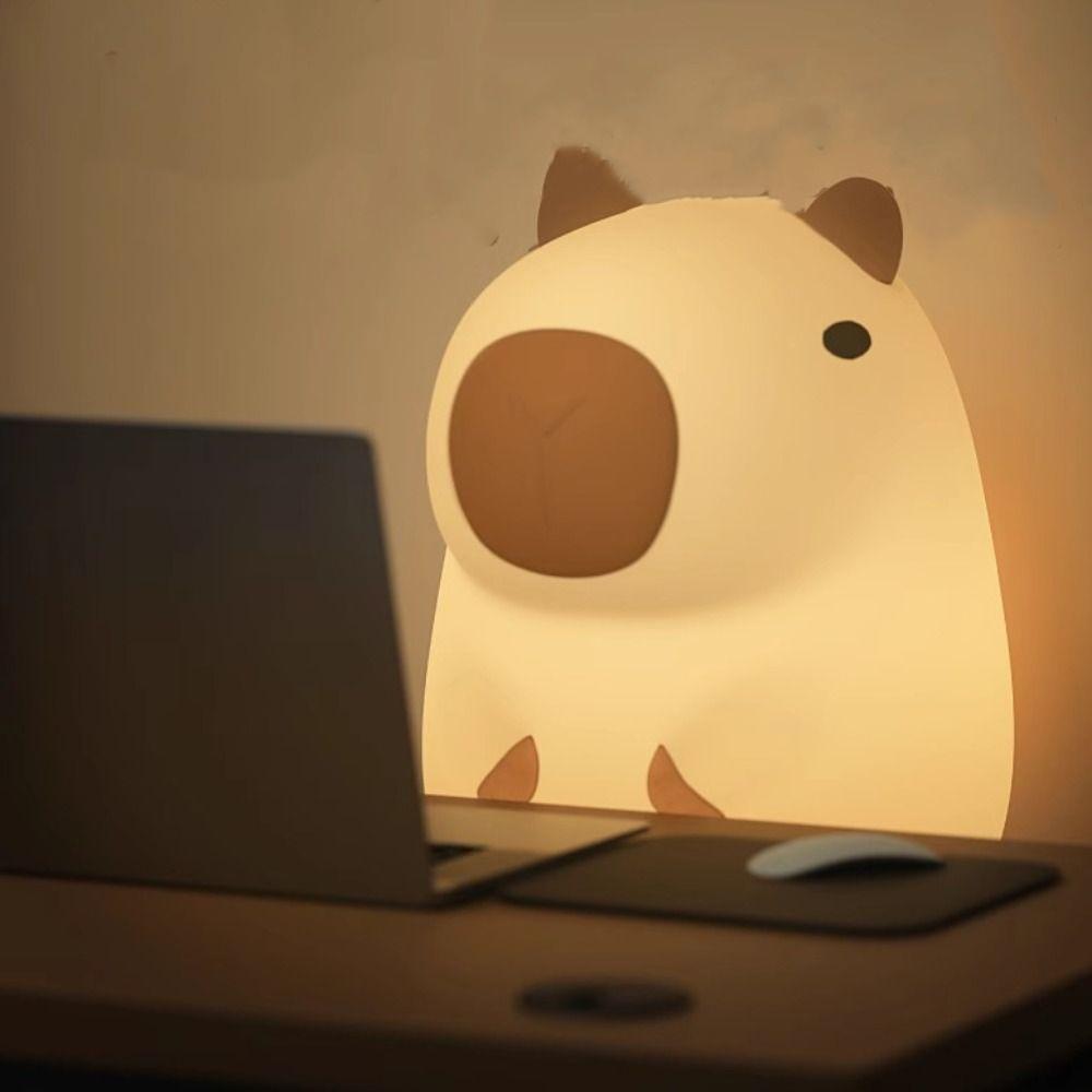 Colorful Capybara Night Light Adorkable Animal Lamp Portable Sleep Light Birthday Present