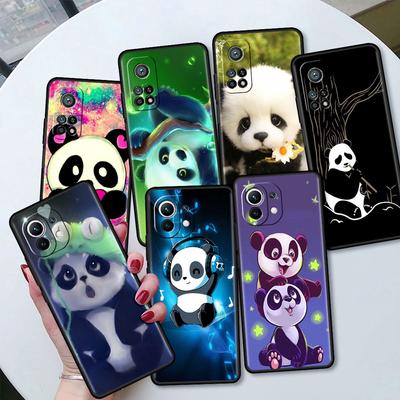 Husă Drăguță cu Animal Panda de Desene Animate Pentru Xiaomi Mi 11 Lite 5G NE 11T Pro 10T 9T Note 10 12 12X 12S Ultra Husă Moale pentru Telefon