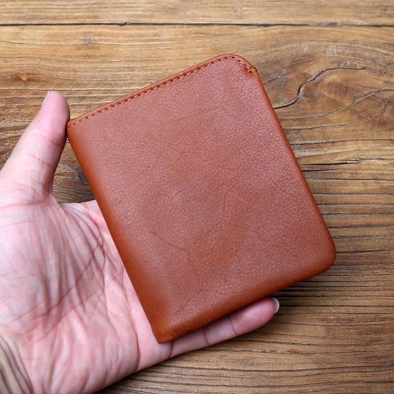 

NZPJ Leather Men s Wallet Credit Card Bag Mini Wallet Top Cowhide Coin Wallet Women s Wallet Thin Wallet Vertical Photo Wallet
