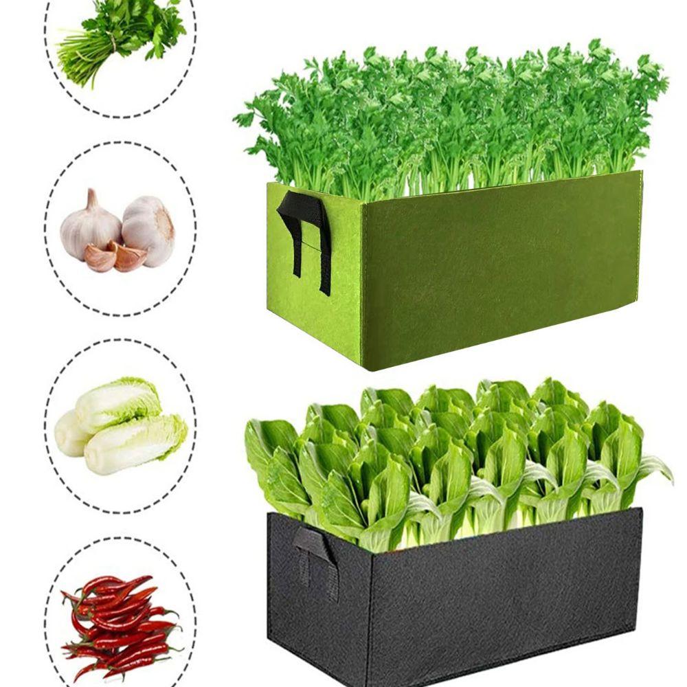 3 Pcs Set of 40/50/60cm Fabric Elevated Garden Bed Breathable Planting Bag Plant Flowerpot Flower and Vegetable Planting Pot