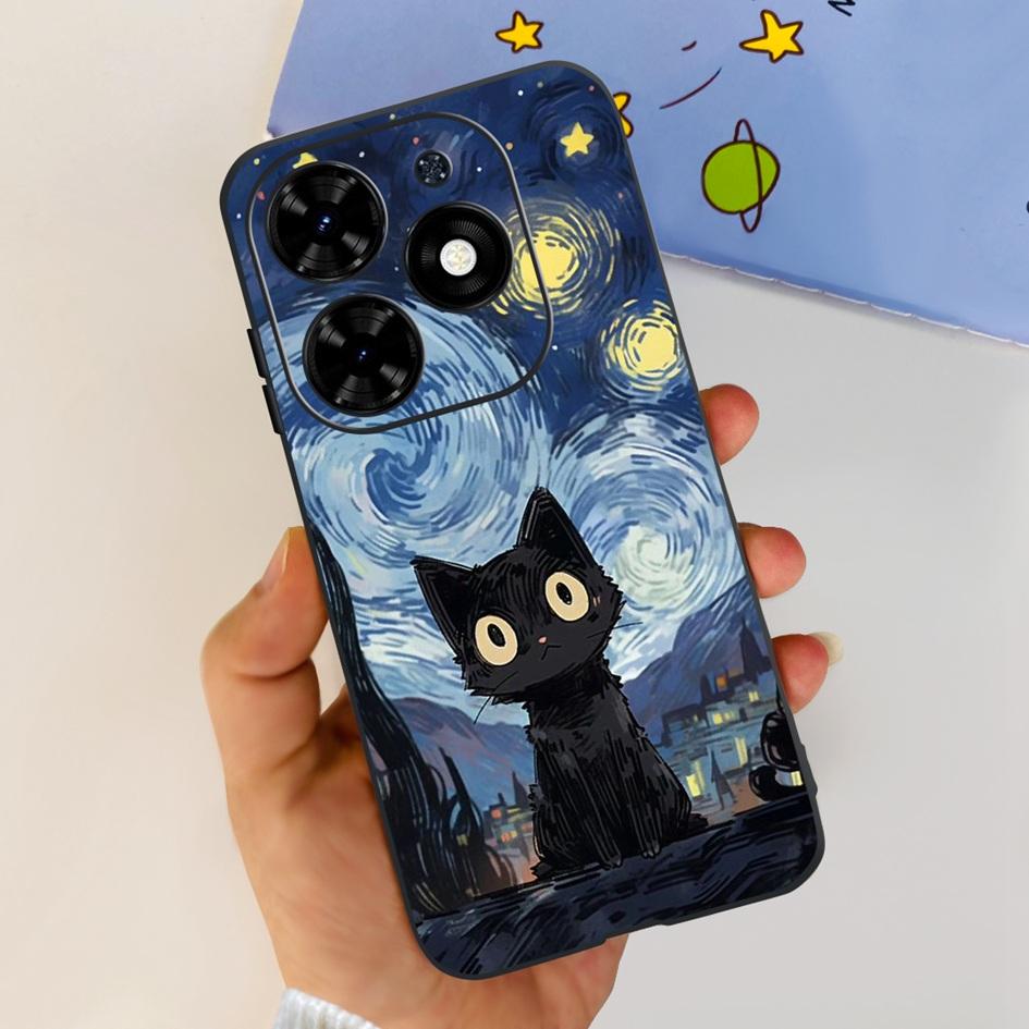 For Tecno Spark 20C Case Spark 20 Pro Cover Popular Flower Butterfly Clear Silicone Phone Cases For Tecno Spark 20 Spark20 Funda