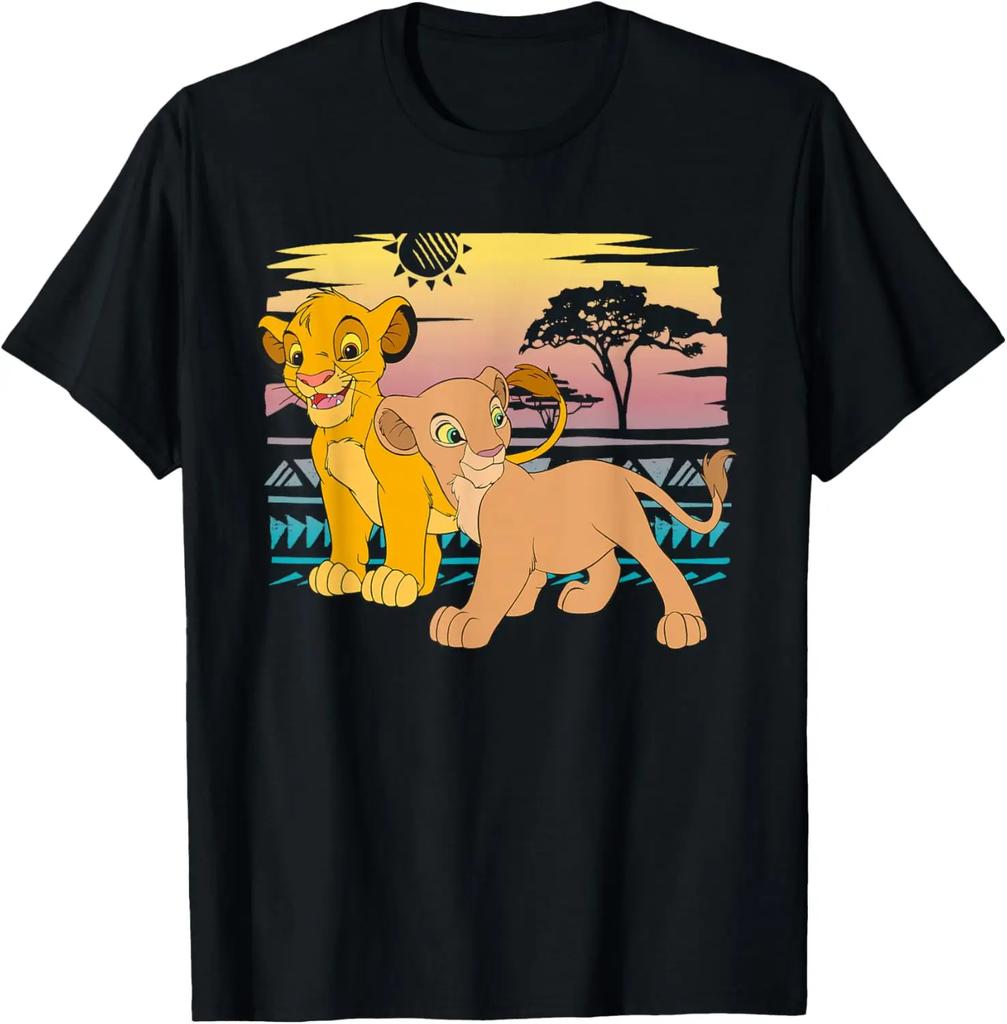 Hot Fashion The Lion King Young Simba Nala 90s T-Shirt T-Shirt S-4XL Four Seasons Gift Unisex